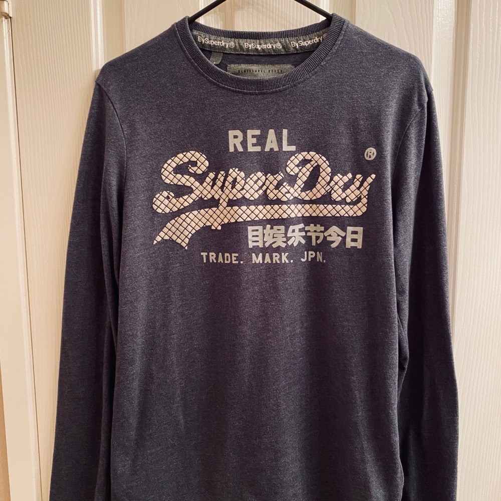 Superdry Vintage Gray Long Sleeve Shirt